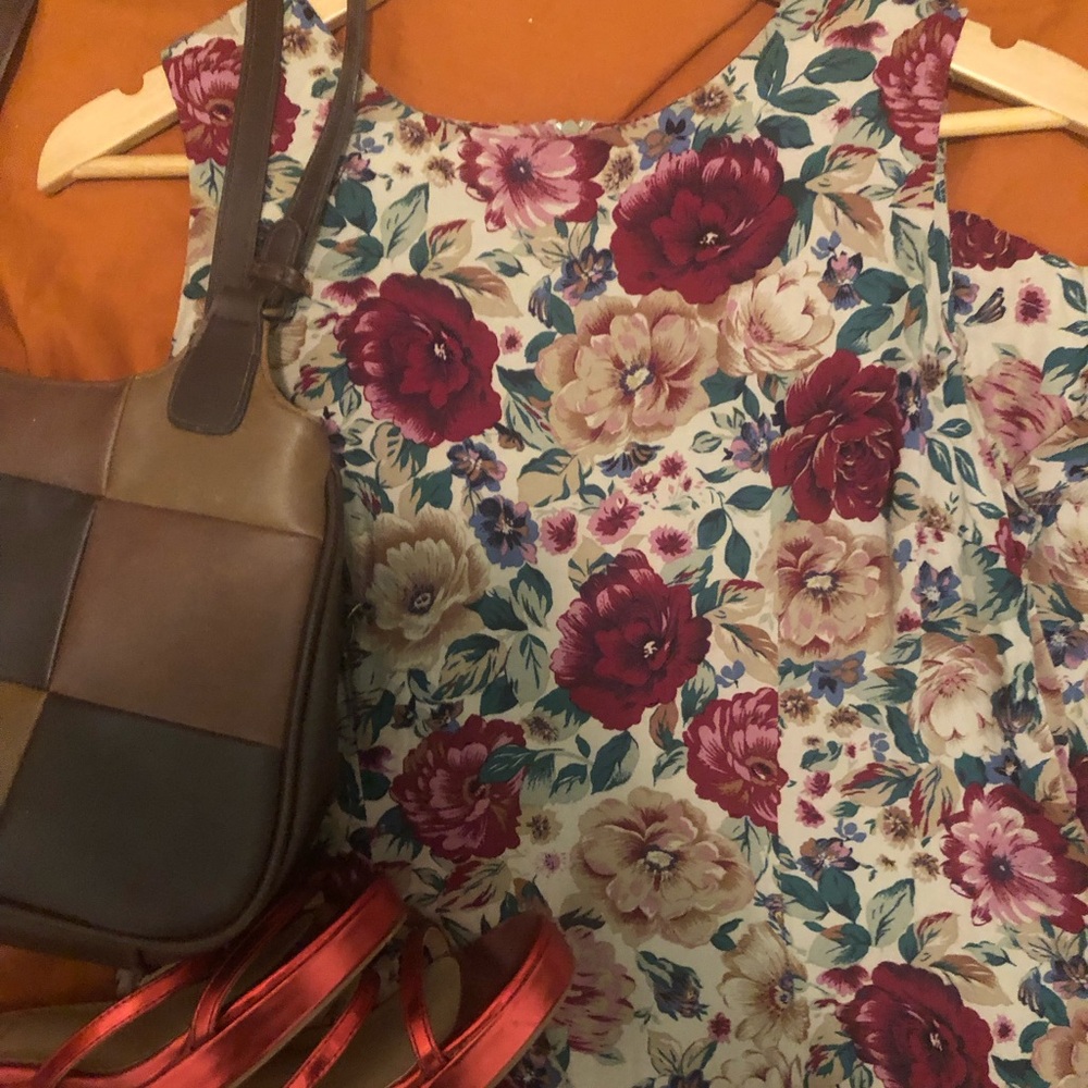 Grunge, Victorian floral 90s dress